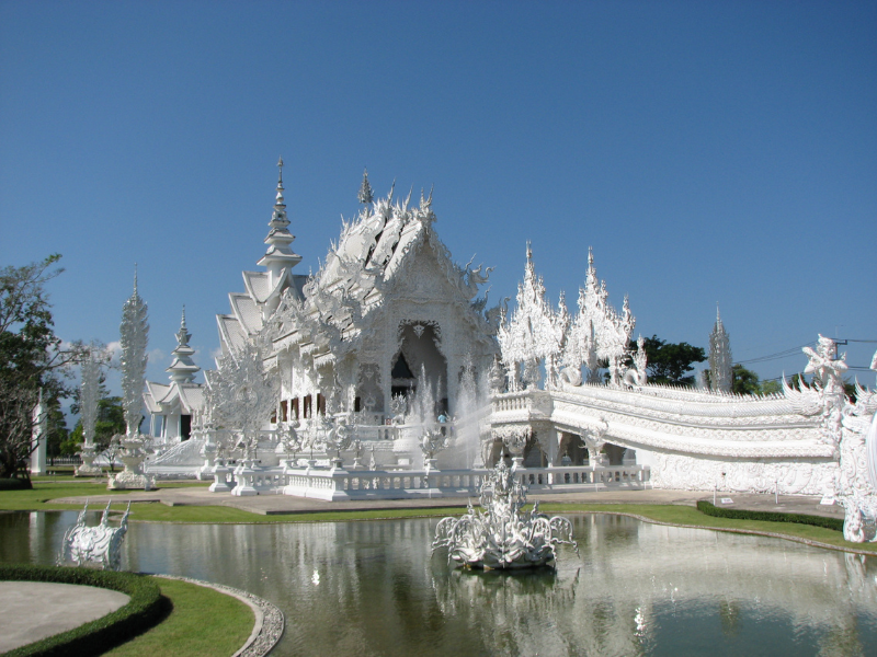 Les plus beaux temples de thailande, le Wat Rong Khun