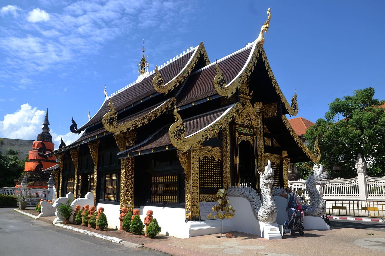 Wat de Chiang Mai temple en thailande